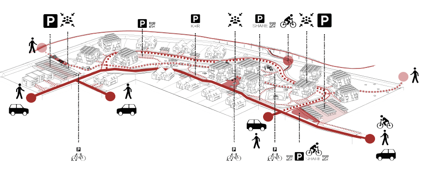 MS plan - náhled dopravního řešení Chytré Líchy